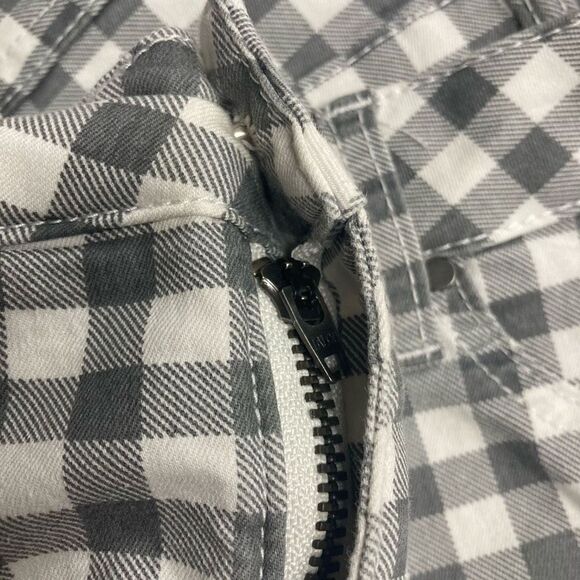 TRU LUX JEANS Gingham Black & White Size 12 Inseam 28” - Picture 8 of 12